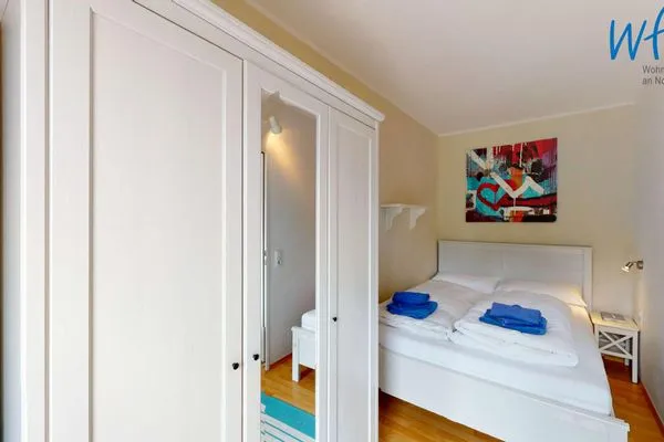 Schlafzimmer Haus am Wattenmeer Ferienwohnung 2