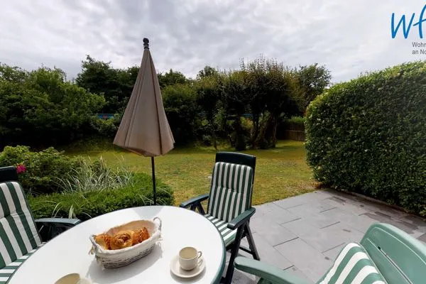 Terrasse Haus am Wattenmeer Ferienwohnung 2