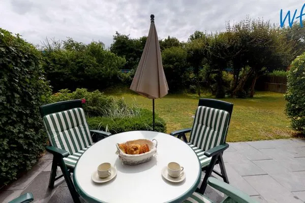 Terrasse Haus am Wattenmeer Ferienwohnung 2