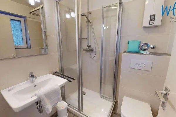 Badezimmer Haus am Wattenmeer Ferienwohnung 2