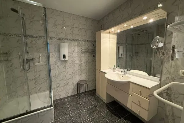 Badezimmer Ferienwohnung im Haus Strandstr.22 Hoja App. 63/ TG Platz Nr. 105  obere Ebene