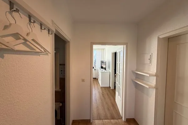 Empfang Ferienwohnung im Haus Strandstr.22 Hoja App. 63/ TG Platz Nr. 105  obere Ebene