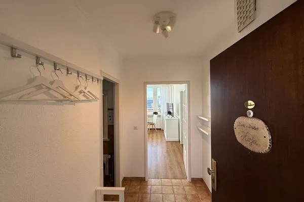 Empfang Ferienwohnung im Haus Strandstr.22 Hoja App. 63/ TG Platz Nr. 105  obere Ebene