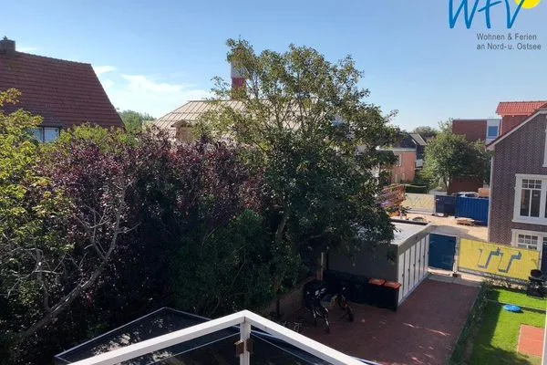 Ausblick zum alten Leuchtturm Haus Solaris Ferienwohnung Lüttje Koje