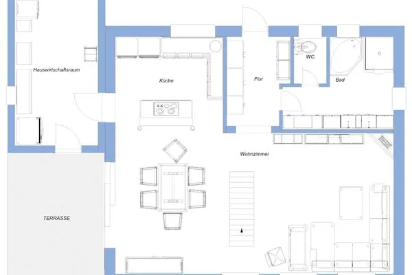 Grundriss Erdgeschoss Ferienhaus Having Ferienhaus Having