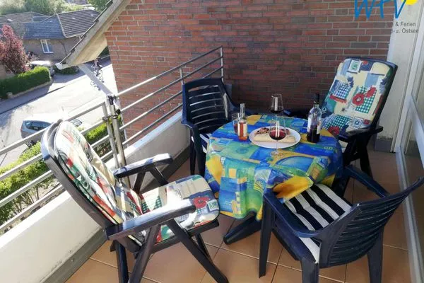 Balkon Haus Reedestraße 25-27 Ferienwohnung Borkum-Liebe