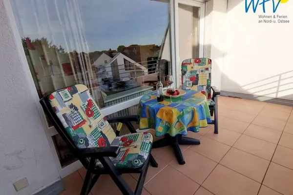 Balkon Haus Reedestraße 25-27 Ferienwohnung Borkum-Liebe