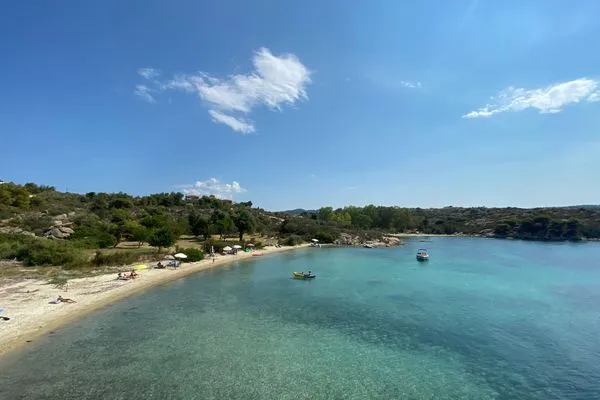 beach in 250m  Aspro Spiti 1