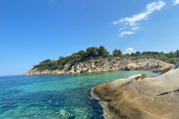 beach in 250m  Aspro Spiti 1