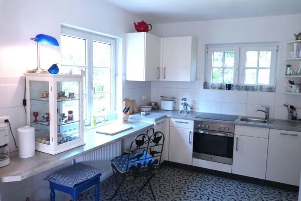 Arbeitsfäsche in der Küche im Ferienhaus Koggenhüs in Norddorf auf Amrum  Ferienhaus *Koggenhüs*