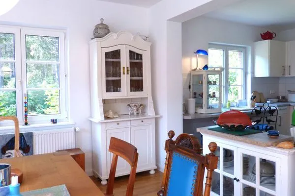 Blick in die Küche im Ferienhaus Koggenhüs in Norddorf auf Amrum  Ferienhaus *Koggenhüs*