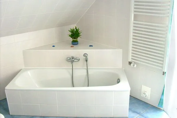 Badezimmer  Ferienhaus Kaltenhofer Strandmuschel