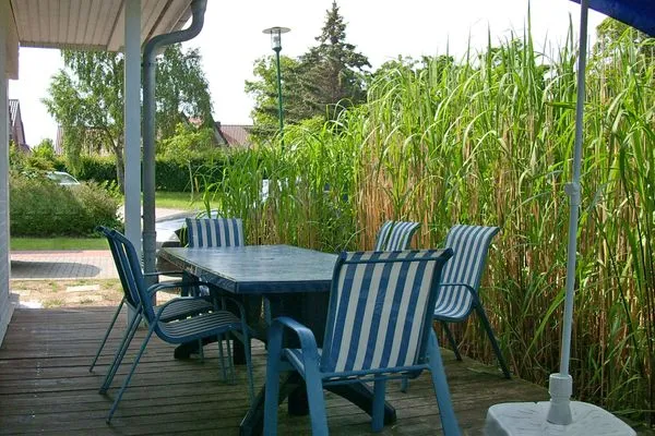 Terrasse  Ferienhaus Kaltenhofer Strandmuschel
