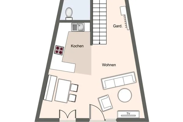 Anders & Meer ANDERS & MEER App. Freude SPO Dorf - Grundriss