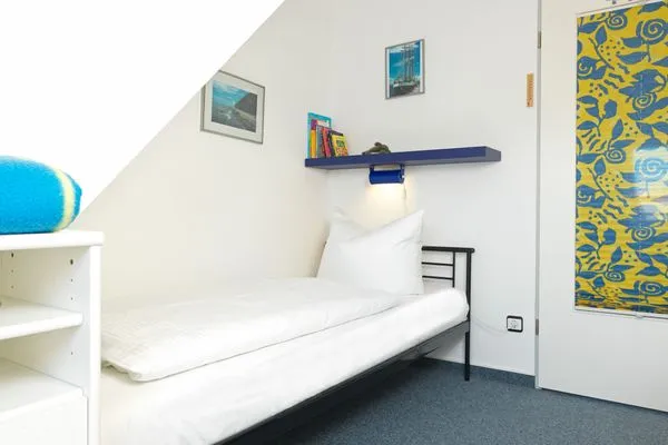 Schlafzimmer Landhaus am Meer Kleine Krabbe