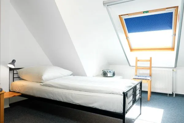 Schlafzimmer Landhaus am Meer Kleine Krabbe