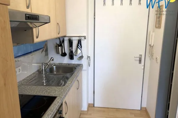 Küche / Küchenzeile Haus Solaris Ferienwohnung Lüttje Koje