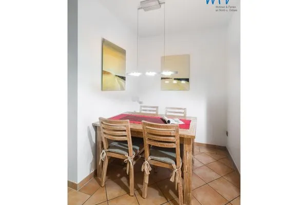 Essbereich Haus Ebbe und Flut Ferienwohnung Deichläufer