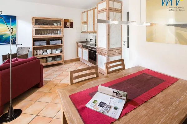 Wohnzimmer Haus Ebbe und Flut Ferienwohnung Deichläufer