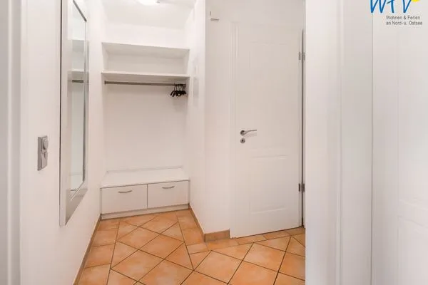 Flur Haus Ebbe und Flut Ferienwohnung Deichläufer