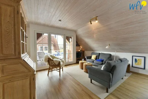 Wohnzimmer Juist Zauber - Haus 1 Ferienwohnung Fries