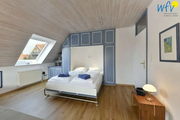 Schlafmöglichkeiten im hochwertigen Schrankbett Juist Zauber - Haus 1 Ferienwohnung Fries