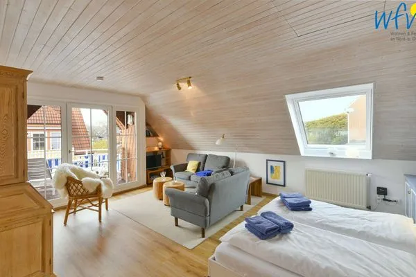 Wohnzimmer Juist Zauber - Haus 1 Ferienwohnung Fries