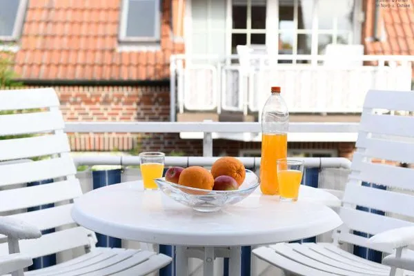 Balkon Juist Zauber - Haus 3 Ferienwohnung Christina