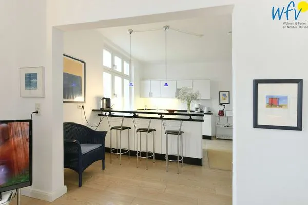 Küche / Küchenzeile Logirhaus Doyen Ferienwohnung Robbenplate