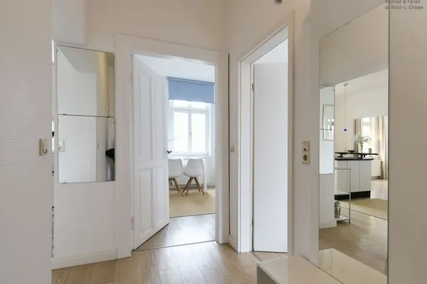 Flur Logirhaus Doyen Ferienwohnung Robbenplate