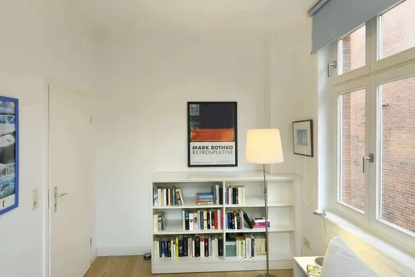 Schlafzimmer Logirhaus Doyen Ferienwohnung Robbenplate