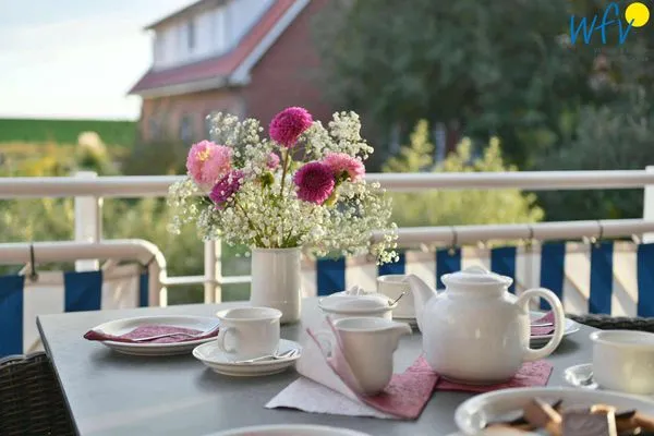 Balkon Luv und Lee Ferienwohnung Westerhever