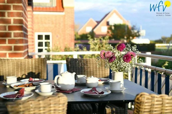 Balkon Luv und Lee Ferienwohnung Westerhever