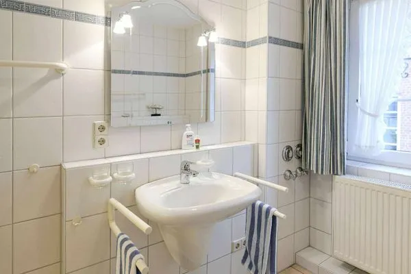 Badezimmer Luv und Lee Ferienwohnung Westerhever