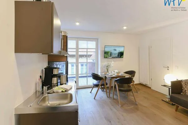 Wohnzimmer / Essbereich Haus Nordland Ferienwohnung Dünenblick