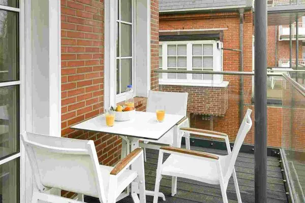 Balkon Haus Nordland Ferienwohnung Dünenblick