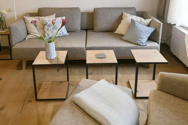 Wohnzimmer Haus Nordland Ferienwohnung Dünenkoje