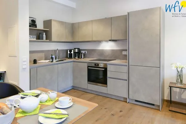 Küche / Küchenzeile Haus Nordland Ferienwohnung Dünenkoje