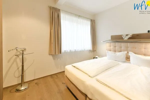 Schlafzimmer Haus Nordland Ferienwohnung Dünenkoje