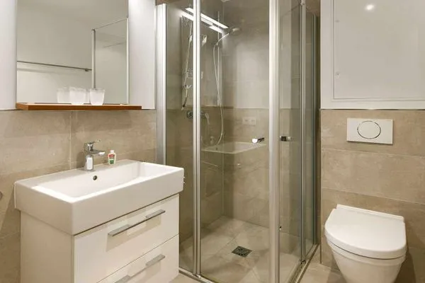 Badezimmer Haus Nordland Ferienwohnung Dünenkoje