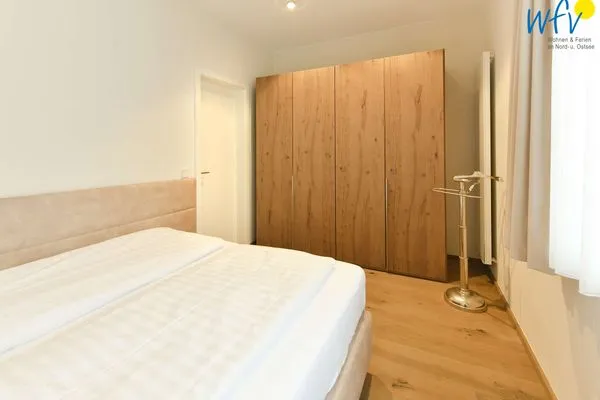 Schlafzimmer Haus Nordland Ferienwohnung Dünenkoje