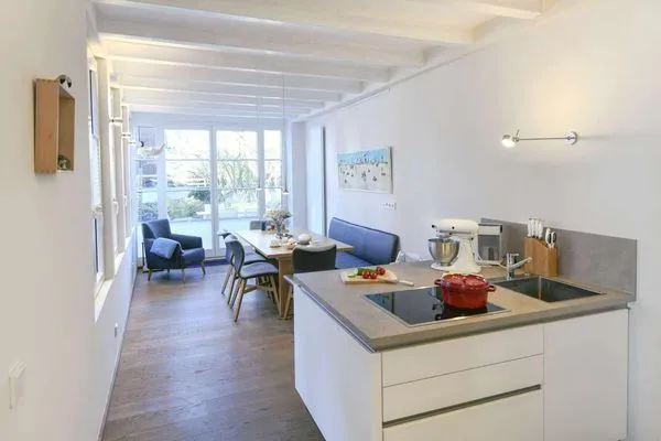 Küche / Küchenzeile Haus Nordland Ferienwohnung Gartenblick