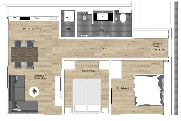 Grundriss Haus Talita Ferienwohnung BRAVO