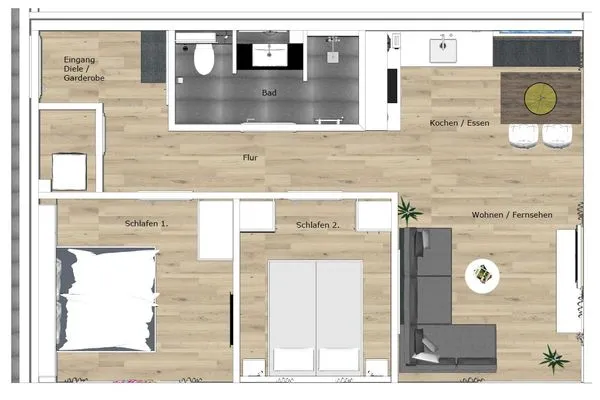 Grundriss Haus Talita Ferienwohnung SIERRA