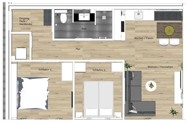 Grundriss Haus Talita Ferienwohnung FOXTROTT