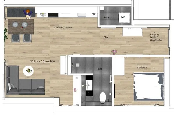 Grundriss Haus Talita Ferienwohnung ZULU