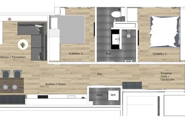 Grundriss Haus Talita Ferienwohnung GOLF