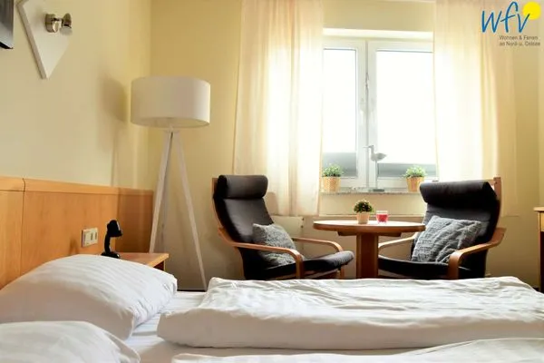 Schlafzimmer Appartement-Haus Regina Ferienwohnung Meeresbrise