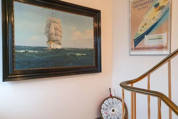 Treppenaufgang zur Wohnung Gorch Fock im Haus Kap Hoorn in Wittdün auf Amrum Haus Kap Hoorn Ferienwohnung Gorch Fock