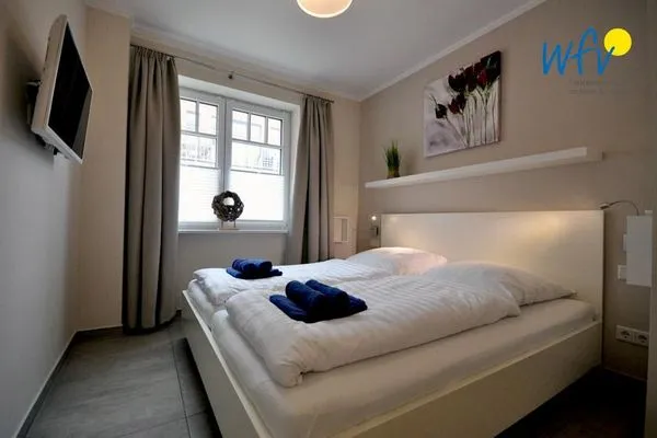 Schlafzimmer Bootshaus in den Dünen - 4 Ferienwohnung 2